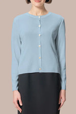 【クールニット】クルーネックカーディガン