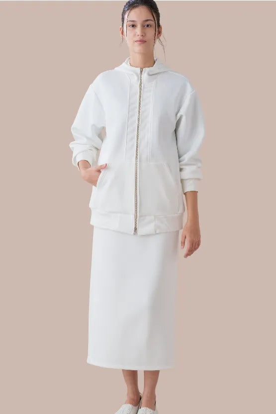 【宇宙素材】ホワイト　フライトウェアセットアップ