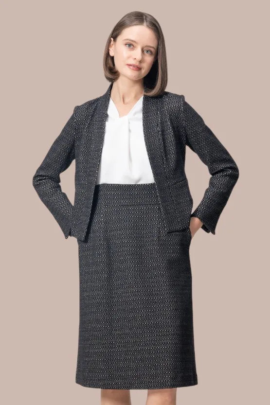 [Lame Jacquard] Black Ceremony Set