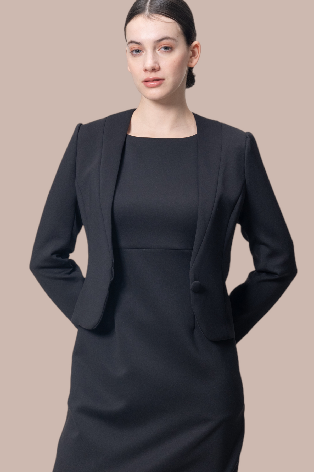 Space Material: Bolero Jacket with Buttons