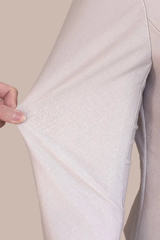 【ストレッチジャカード】ノーカラーショート丈ジャケット