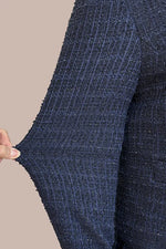 【ブークレーツイード】ネイビー　セレモニースーツセットアップ