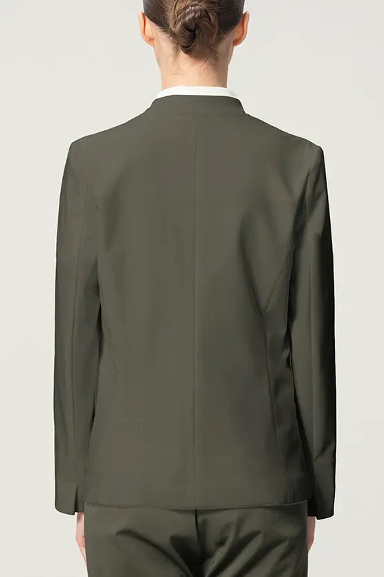 [Tech Jersey] Collarless Jacket