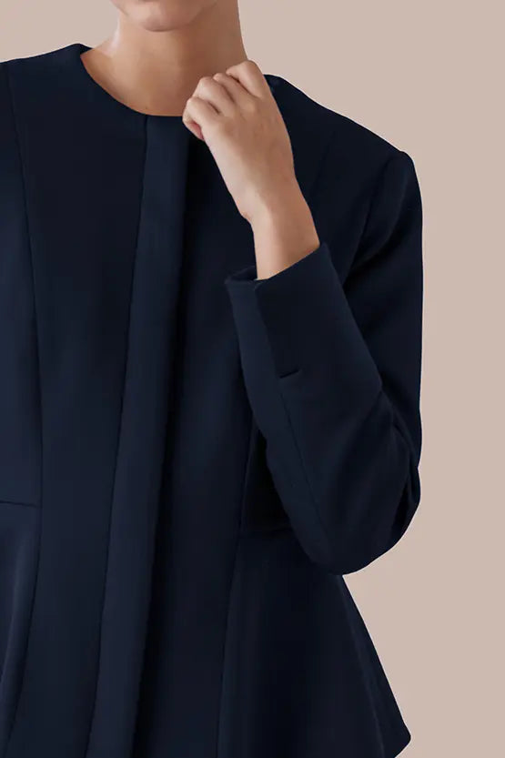 【宇宙素材】ジップペプラムジャケット