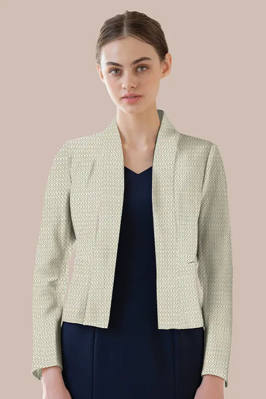 Lame Jacquard:  Bolero-Length Jacket
