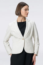 Stretch Lame Tweed:Tailored Jacket