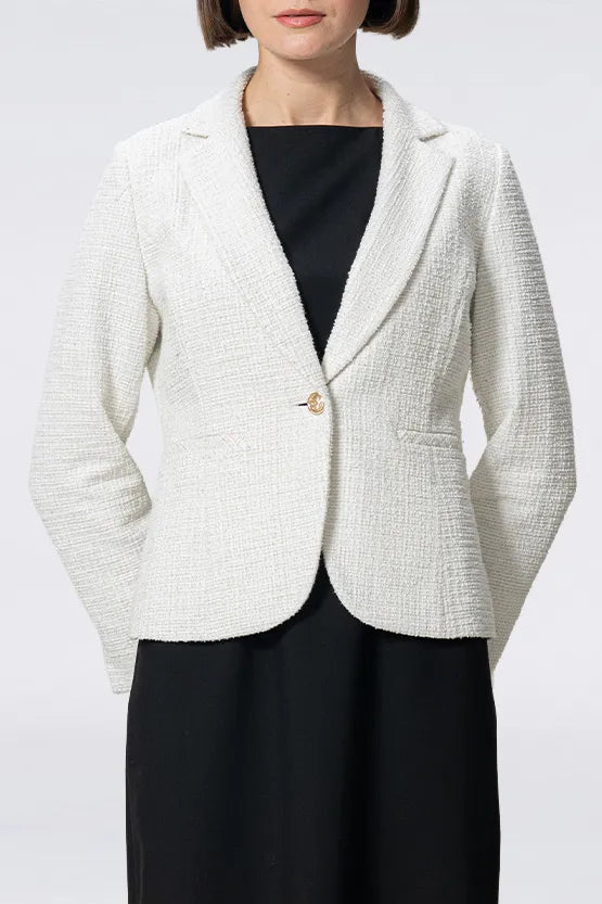 Stretch Lame Tweed:Tailored Jacket