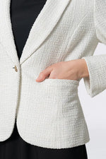 Stretch Lame Tweed:Tailored Jacket