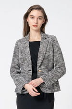 Stretch Lame Tweed:Tailored Jacket