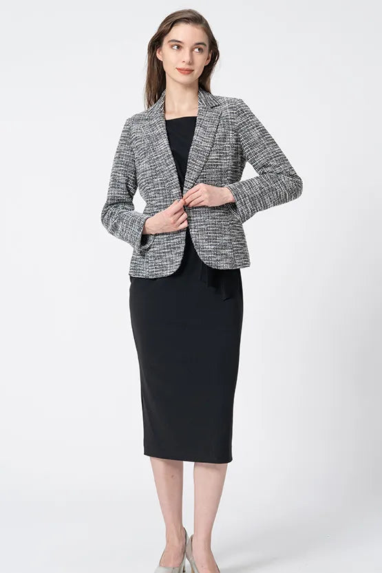 Stretch Lame Tweed:Tailored Jacket