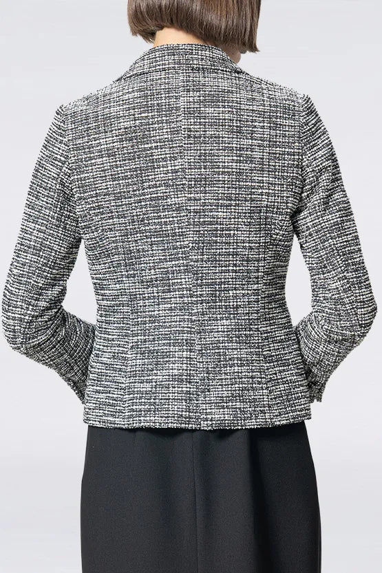Stretch Lame Tweed:Tailored Jacket