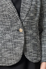 Stretch Lame Tweed:Tailored Jacket