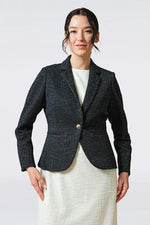 Stretch Lame Tweed:Tailored Jacket