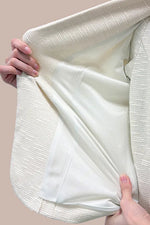 【ストレッチツイード】テーラードジャケット