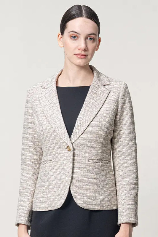 Stretch tweed: tailored jacket