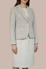 【ストレッチツイード】テーラードジャケット