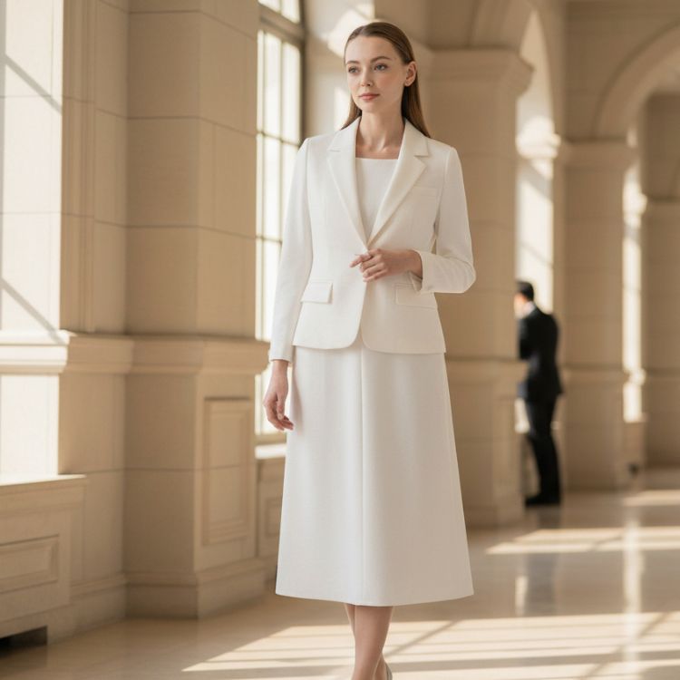 品よく映えるホワイト