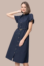 【ストレッチサッカー】シャツワンピース