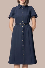 【ストレッチサッカー】シャツワンピース