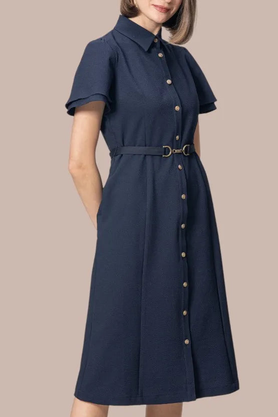 【ストレッチサッカー】シャツワンピース