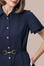 【ストレッチサッカー】シャツワンピース