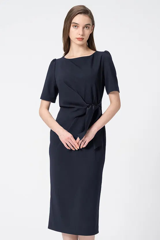 【コンフォートジョーゼット】ノーブルワンピース