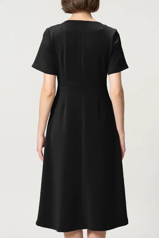 [Space Material] A-line Front Zip Dress