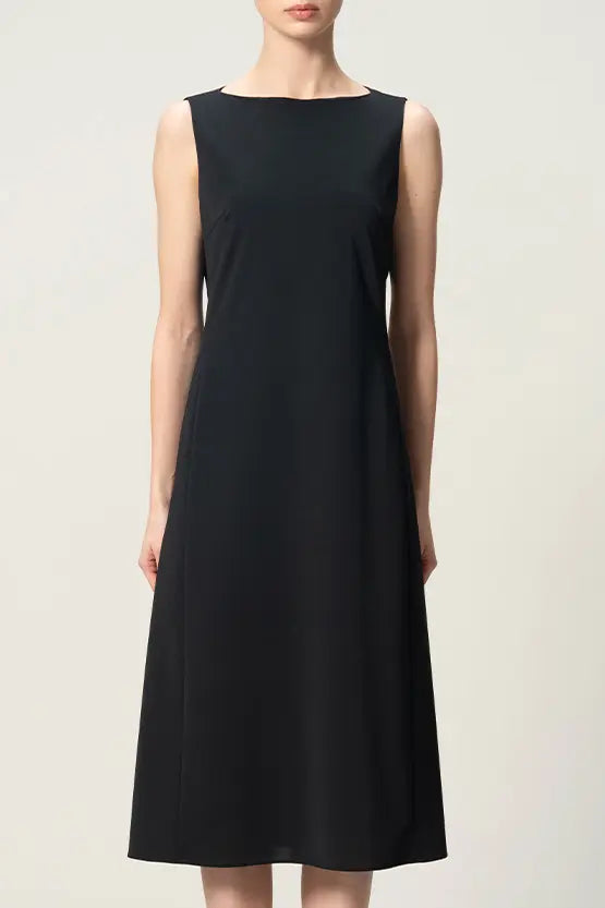 【クールテックジャージー】ミニマルワンピース‐ロング丈