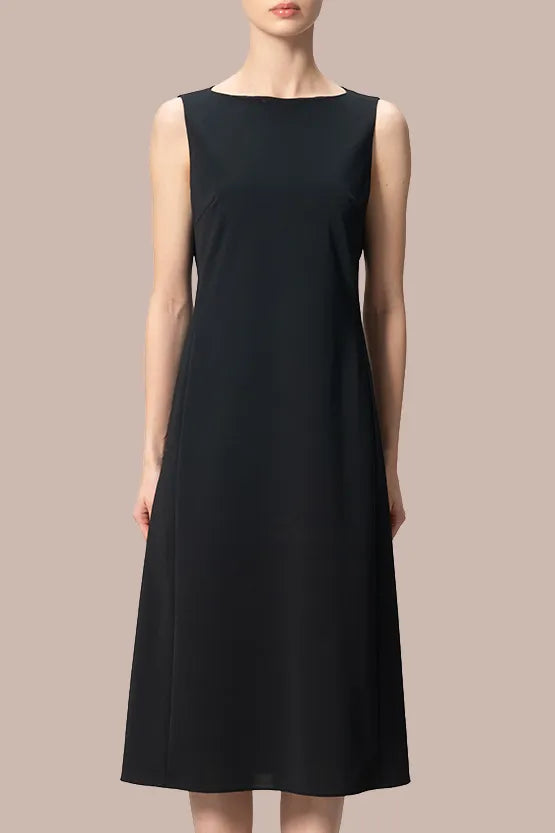 【クールテックジャージー】ミニマルワンピース‐ロング丈