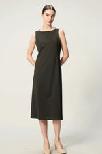 【クールテックジャージー】ミニマルワンピース‐ロング丈