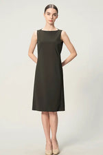 【クールテックジャージー】ミニマルワンピース‐ミディ丈