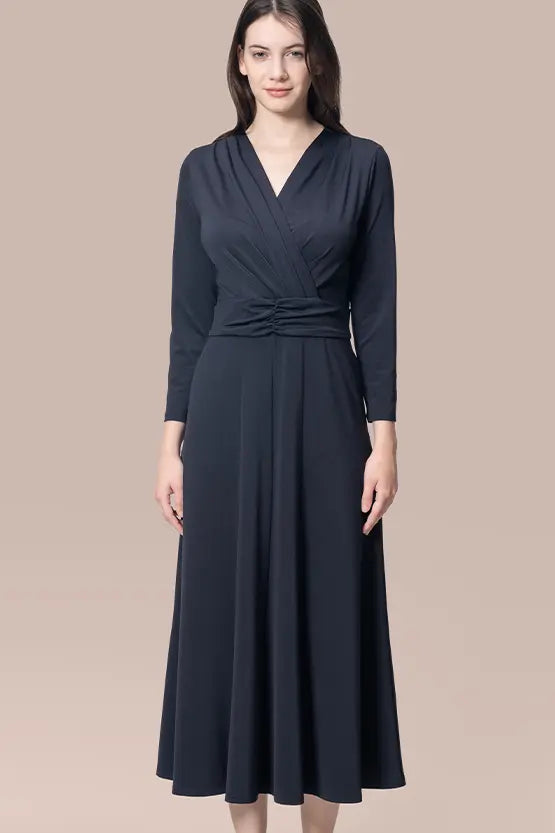 【ストレッチジャージー】ロングマリリンワンピース