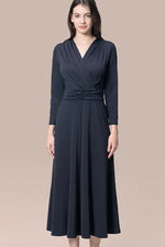 【ストレッチジャージー】ロングマリリンワンピース