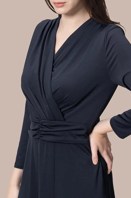 【ストレッチジャージー】ロングマリリンワンピース