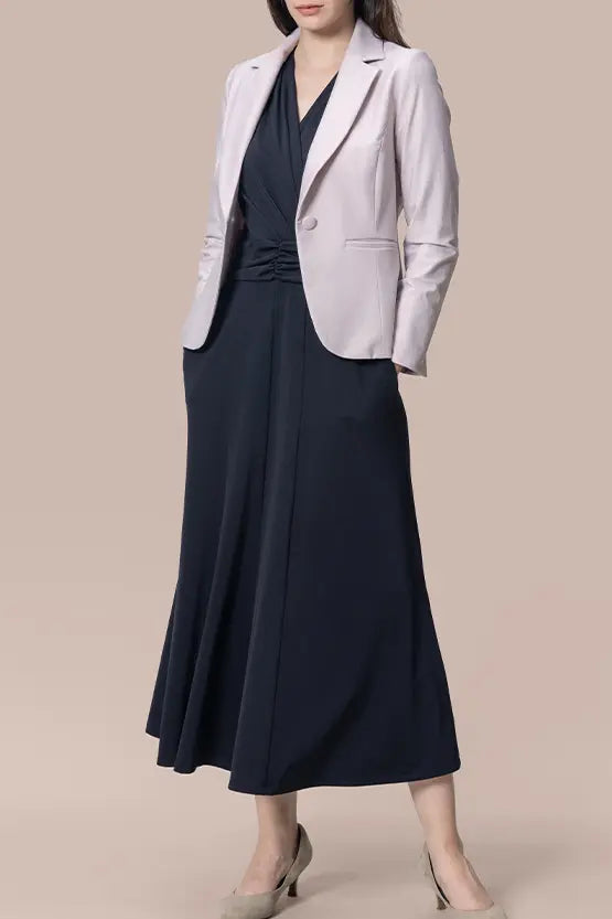 【ストレッチジャージー】ロングマリリンワンピース