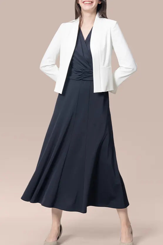 【ストレッチジャージー】ロングマリリンワンピース