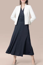 【ストレッチジャージー】ロングマリリンワンピース