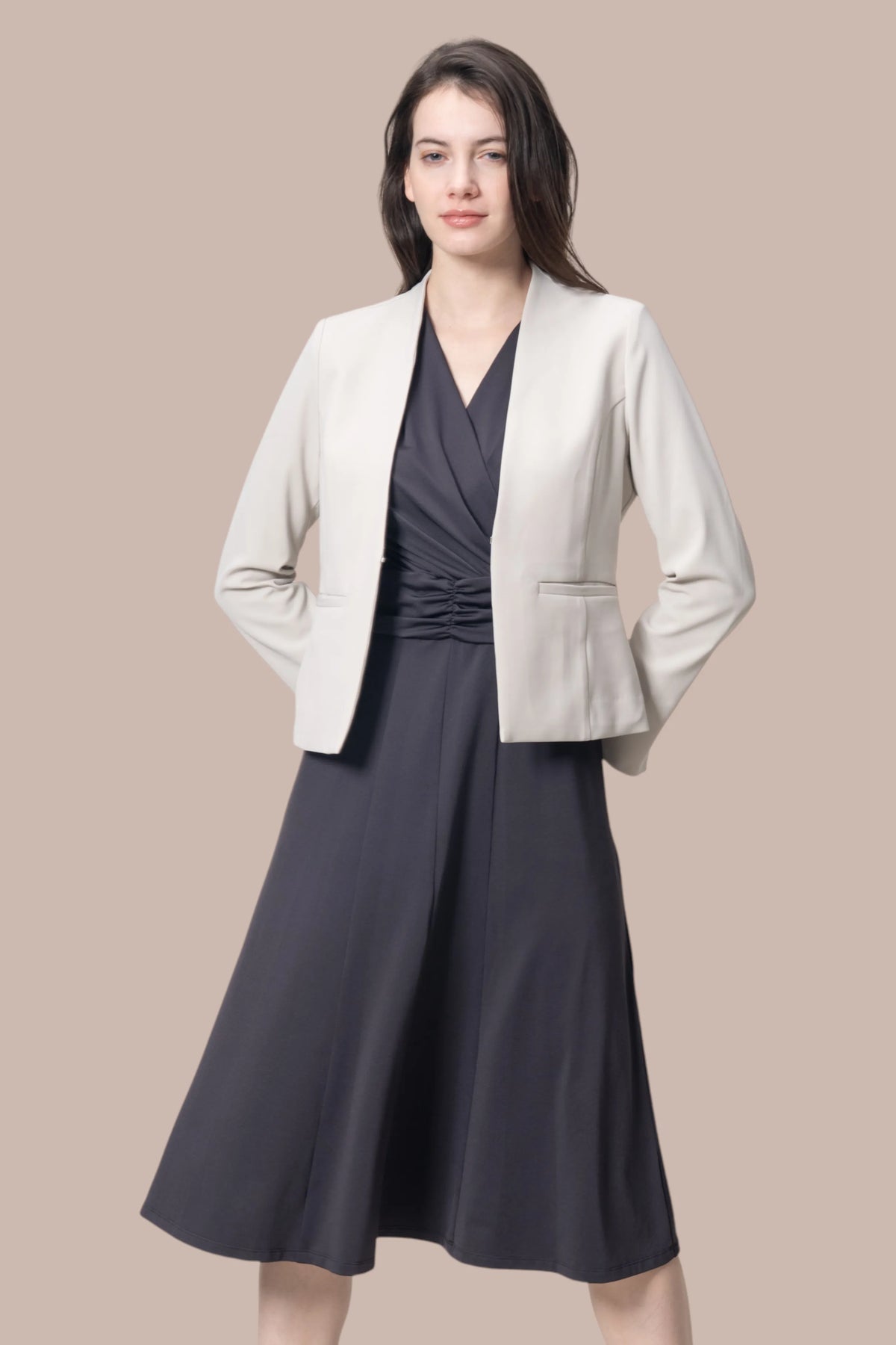 【ストレッチジャージー】ミモリンワンピース