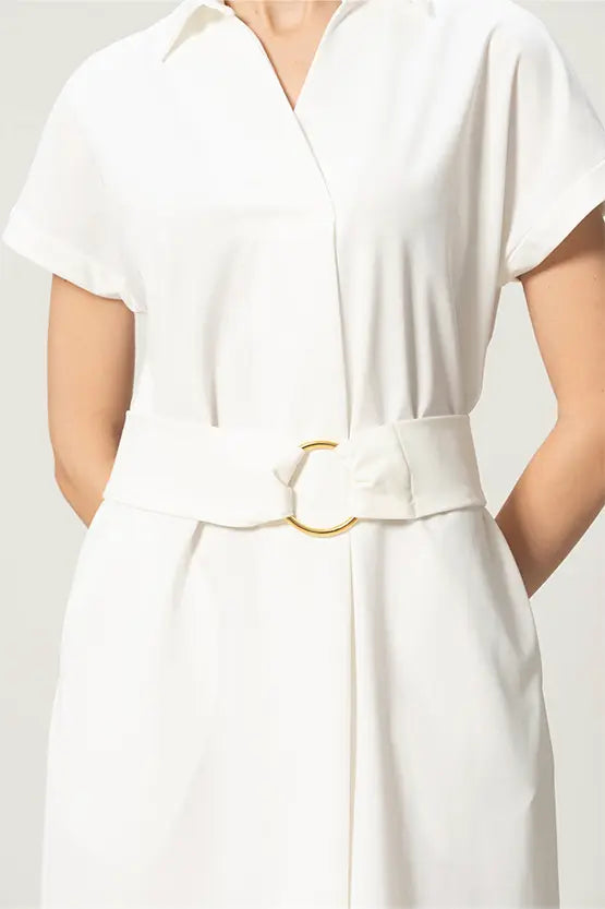 【クールテックジャージー】シャツワンピース