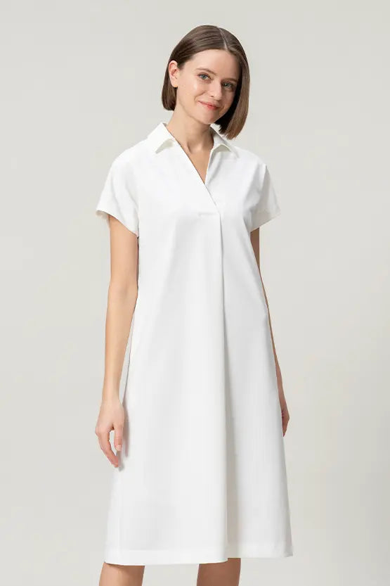 【クールテックジャージー】シャツワンピース