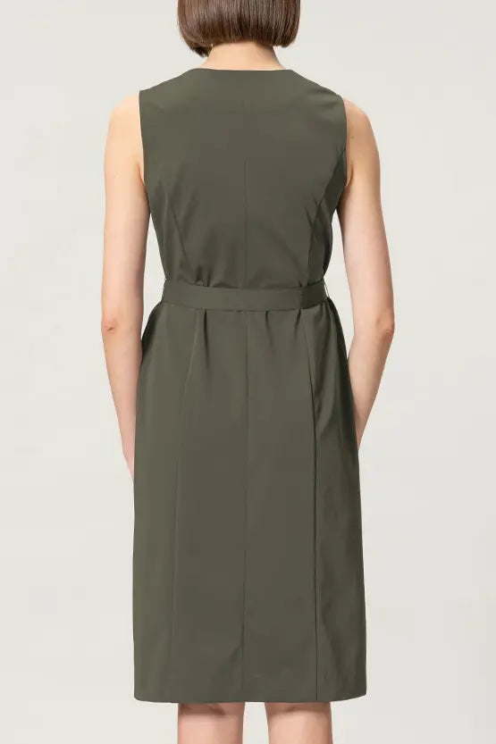 [Tech Jersey] Front Button Dress