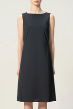 【クールテックジャージー】ミニマルワンピース‐ミディ丈