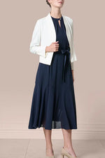 【ストレッチシフォン】ロングマーメイドワンピース