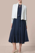 【ストレッチシフォン】ロングマーメイドワンピース