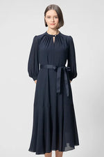 【ストレッチシフォン】ロングマーメイドワンピース