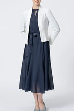 【ストレッチシフォン】ロングマーメイドワンピース