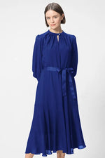 【ストレッチシフォン】ロングマーメイドワンピース