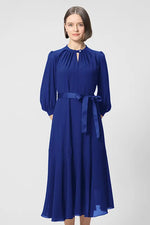 【ストレッチシフォン】ロングマーメイドワンピース