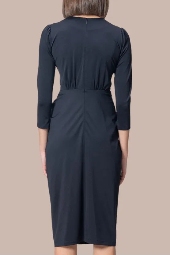 美品✨kay me ダブルジャージー ネイビー ワンピース&ジャケット13 XL