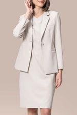 【スマートストレッチ】 Vネックエッシェンシャルワンピース